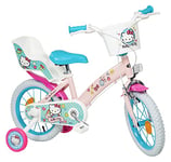 TOIMSA Vélo 12" Hello Kitty Enfant Fille, Rose pâle, Petite Taille