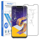 ebestStar - compatible with Asus Zenfone 5 Screen Protector ZE620KL, 5Z ZS620KL Premium Tempered Glass, x3 Pack anti-Shatter Shatterproof, 9H 3D Bubble Free [5/5Z: 153 x 75.7 x 7.9mm, 6.2'']