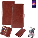 Case For Ulefone Armor 9 Brown Protective Flip Cover Folding Bag Book Cell Phone