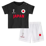 FIFA Official World Cup 2022 Tee & Short Set, Baby's, Japan, Alternate Colours, 24 Months