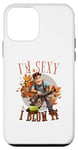 Coque pour iPhone 12 mini I'm sexy and I blow it funny leaf blower dad blague