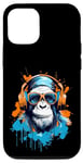 iPhone 12/12 Pro Groovy Ape DJ: Monkey Beats Headphones Case