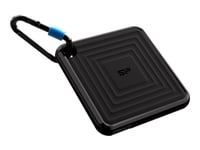 Silicon Power Pc60 - Ssd - 256 Gb - Extern (Portabel) - Usb 3.2 Gen 2 - 256 Bitars Aes - Svart