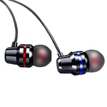 Wired Earbuds, Quad-core Deep Bass Dual Dynamic Headset Super Crystal Clear Sound Video Game Karaoke Earphone in-Ear Headphone