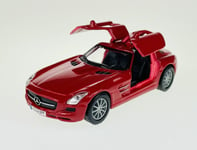 MAISTO MERCEDES-BENZ SLS AMG RED 1:40 DIE CAST NEW IN BOX PULL BACK DRIVE
