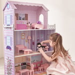 Teamson Kids-VEN-KYD-10922A Barbie Maison de Poupée Dream Land en Bois pour Enfant Fille Jouet VEN-KYD-10922A, Multicoloured