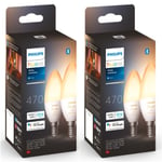 Philips Hue - 2x E14 2-Pack Bulb - White Ambiance - Bundle