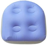 Tenlacum Spa and Hot Tub Booster Seat Pad with Suction Cup, Soft Inflatable Spa Booster Seat Non-Slip Massage Cushion for Adults Elders Kids at Home Spa Rest (Blue)
