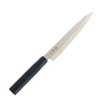 KAI Seki Magoroku Kinju et Hekiju Yanagiba 21,0 cm - 8A Solide & SUS420J2-58 & 56 (±1) HRC - Artisanal - Bois de Pakka & Plastique PP - Couteau à Poisson, Couteau à Saumon - Fabriqué au Japon