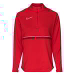 Nike Träningströja Academy 21 Drill Top - Röd/Vit Dam, storlek Small