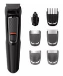 Philips 7-in-1 All-In-One Trimmer, Series 3000 Grooming Kit for Beard & Hair.