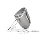 Salter EK4249COSVDEEU10 Batteur/fouet électrique, avec fouets et crochets à pétrir, 5 réglages de vitesse et fonction Turbo, mélange/bat/fouette les aliments, collection Cosmos, gris, 300 W