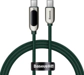 Baseus Usb Cable Usb-C To Usb-C Cable Baseus Display, Power Delivery, 100W, 1M (Green)