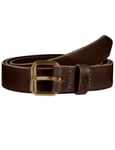 Fjallraven Singi 2.5cm Leather Belt - Brown Colour: Leather Brown, Size: 85cm