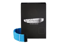 CableMod C-Series PRO ModMesh RM Black Label, RMi & RMx - Strømkabelsett - lys blå