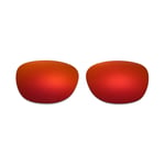 Walleva Fire Red Polarized Lenses For Ray-Ban Clubmaster RB3016 51mm Sunglasses
