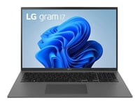 LG gram 17Z90Q-G.AA76F - Intel Core i7 1260P / 2.1 GHz - Evo - Win 11 Home Plus - Carte graphique Intel Iris Xe - 16 Go RAM - 512 Go SSD NVMe - 17" IPS 2560 x 1600 (WQXGA) - Wi-Fi 6 - gris charbon - clavier : QWERTY