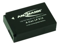 Ansmann A-Can Lp-E12 - Batteri - Li-Ion - 750 Mah - För Canon Eos 100D, Kiss M, Kiss M2, Kiss X7, M, M10, M100, M2, M50, Rebel Sl1  Powershot Sx70