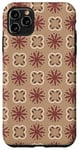 Coque pour iPhone 11 Pro Max Brown Green Olive Spiritual Moroccan Mosaic Tile Pattern