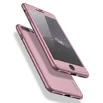 CaseOn Skyddande Fodral Med Skärmskydd 3 Delar - Iphone 8 Plus Rosa