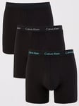 Calvin Klein 3 Pack Boxer Brief - Black, Black, Size S, Men