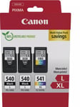 Canon Pg-540/C541 Black & Colour High Yield Ink Cartridge  2 X 11Ml + 1 X 15Ml -