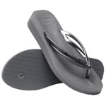 Havaianas Women's Wedges Flip-Flop, Steel Grey, 9 UK