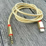 Type-c Usb-c To 3.5mm Male Audio Jack Auxiliary Cable Adaptor For Car Stereo Uk