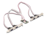 Delock - Seriell Adapter - Pci Express 1.2 Helt Minikort Låg Profil - Rs-232 X 4