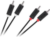 Kabel Cabletech RCA (Cinch) x2 - RCA (Cinch) x2 1,8 m svart (16)
