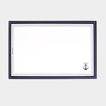 Marine Business Bordstabletter Sailor Soul Placemats PVC, vit/blå, 30 x 45 cm, 6-pack