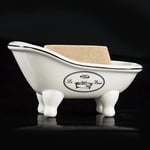 1 Piece 5.6 Le Bain Ceramic Mini Clawfoot Slipper Bathtub Soap Dish Decortativ