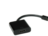 Value Cableadapter, v1.2, MiniDP M - HDMI F, 0,15 mm, 14 x 44 x 44 mm
