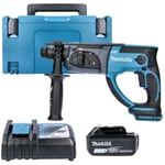 Makita DHR202 18V LXT SDS Plus Hammer Drill With 1 x 5.0Ah Battery, Charger, ...