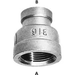 1,1/4&quot; x 1&quot; reducerad hylsa AISI 316