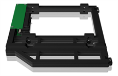 Adapter ICY BOX IB-AC645, aluminum för 2.5" HDD/SSD MacBook Pro (ej Retina) (9,5mm dvd-slot) - Svart