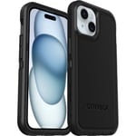 OtterBox Defender XT Coque pour iPhone 15 / iPhone 14 / iPhone 13 avec MagSafe, Antichoc, anti-chute, robuste, supporte 5 x plus de chutes que la norme militaire, Noir, Livré Sans Emballage