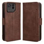 Asus ROG Phone 8 Pro 5G Fodral med kortplatser - Brun