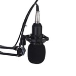 Bm800 Studio Condenser Microphone Arm Stand Pop Filter Foam