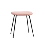 Beetle Stool, Conic Base Black, Matching Piping, Fabric Cat. 3 Gubi Velvet (Velutto) G075/294, Matching Piping