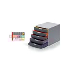 Blankettbox DURABLE Varicolor 5+pennor