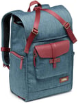 Camera Bag Backpack, camera case Waterproof Anti Theft Photography Backpack, Camera Travel Bag Professional Camera Lens Organizer,Khaki (Color : Blue, Size : Blue)