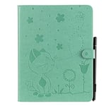 JIan Ying Case for Kindle Paperwhite 1/2/3/4 Gen 6.0" Slim Lightweight Protective Cover Green cat and bee