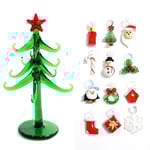 Custom Handmade Murano Glas Hantverk Jul Träd Figuriner Ornament Simulering