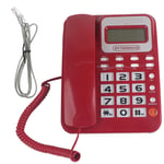 (Red)Big Button Corded Phones Landline Telephone With Sound For Senior REL