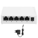 5‑Port Gigabit Ethernet Switch Network Adapter RJ4510/100/1000mbps EU Plug 1 GFL
