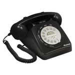 Binatone Retro Phone 1971 Corded Telephone in Black 660710110001