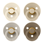 BIBS Colour Latex Size 1 Ivory/Sand/Vanilla/Dark Oak 4-pack