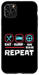 iPhone 11 Pro Max Eat Sleep Sim Race Repeat Sim Racing Case