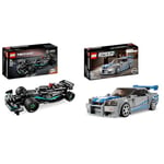LEGO Technic Mercedes-AMG F1 W14 E Performance Race Car Toy for Kids, Boys and Girls aged 7+ & Speed Champions 2 Fast 2 Furious Nissan Skyline GT-R (R34) Race Car Toy Model Building Kit
